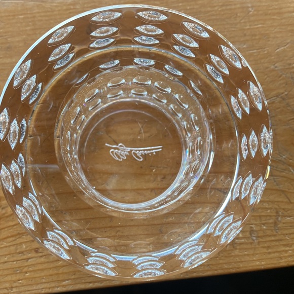 VINTAGE COLLECTIBLE NWB Oleg Cassini Crystal Bubble Votive Candle Holder - Picture 4 of 12